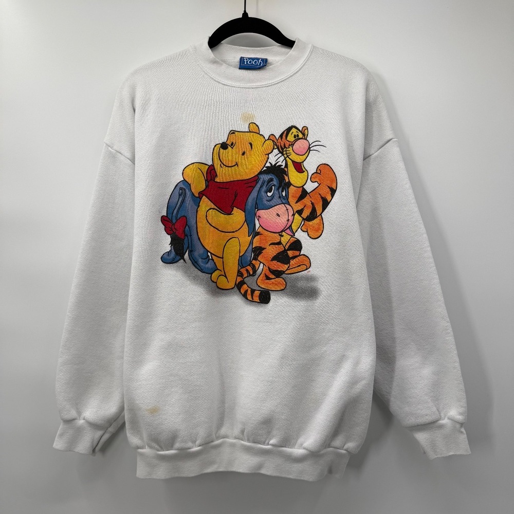 Winnie The Pooh Womens Size XL Crewneck Sweatshirt Vintage 90s Tultex Cartoon